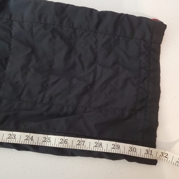 VINTAGE‎ Ski Pants Womens Medium Tommy Hilfiger Black Quilted Zip Ankles Y2K - Picture 11 of 14